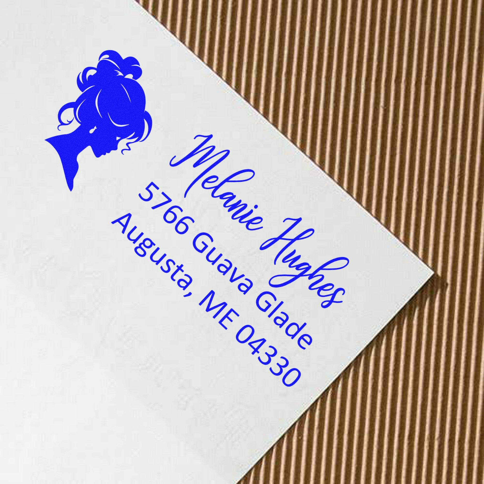 PSI Gentle Eleanora Princess Custom Name and Address Pre-Inked Stamp - Engineer Seal Stamps