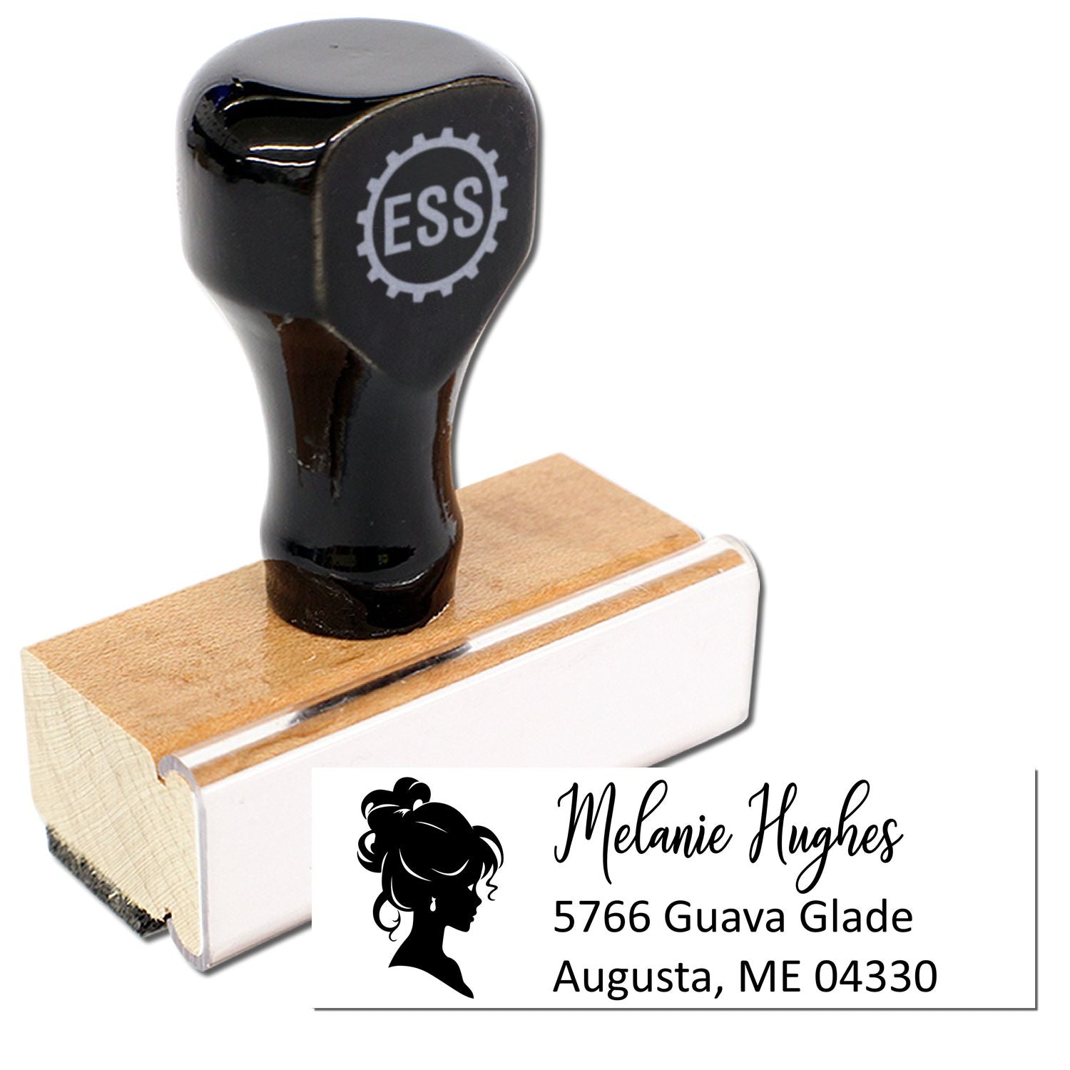 Gentle Eleanora Princess Handmade Home Address For Envelopes Rubber Stamp - Engineer Seal Stamps