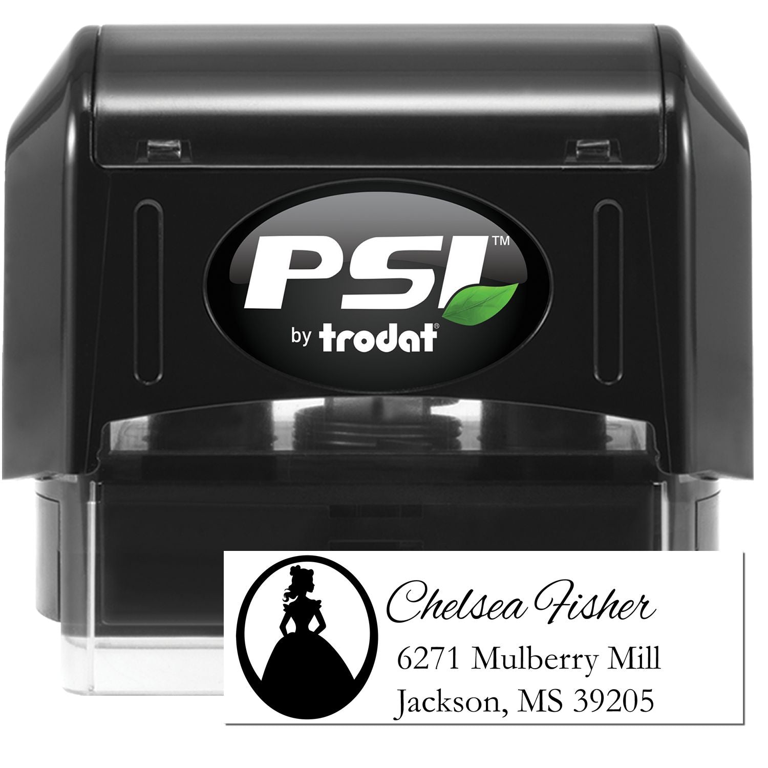 PSI Regal Victoria Princess Custom Mailing Address Pre-Inked Stamp - Engineer Seal Stamps