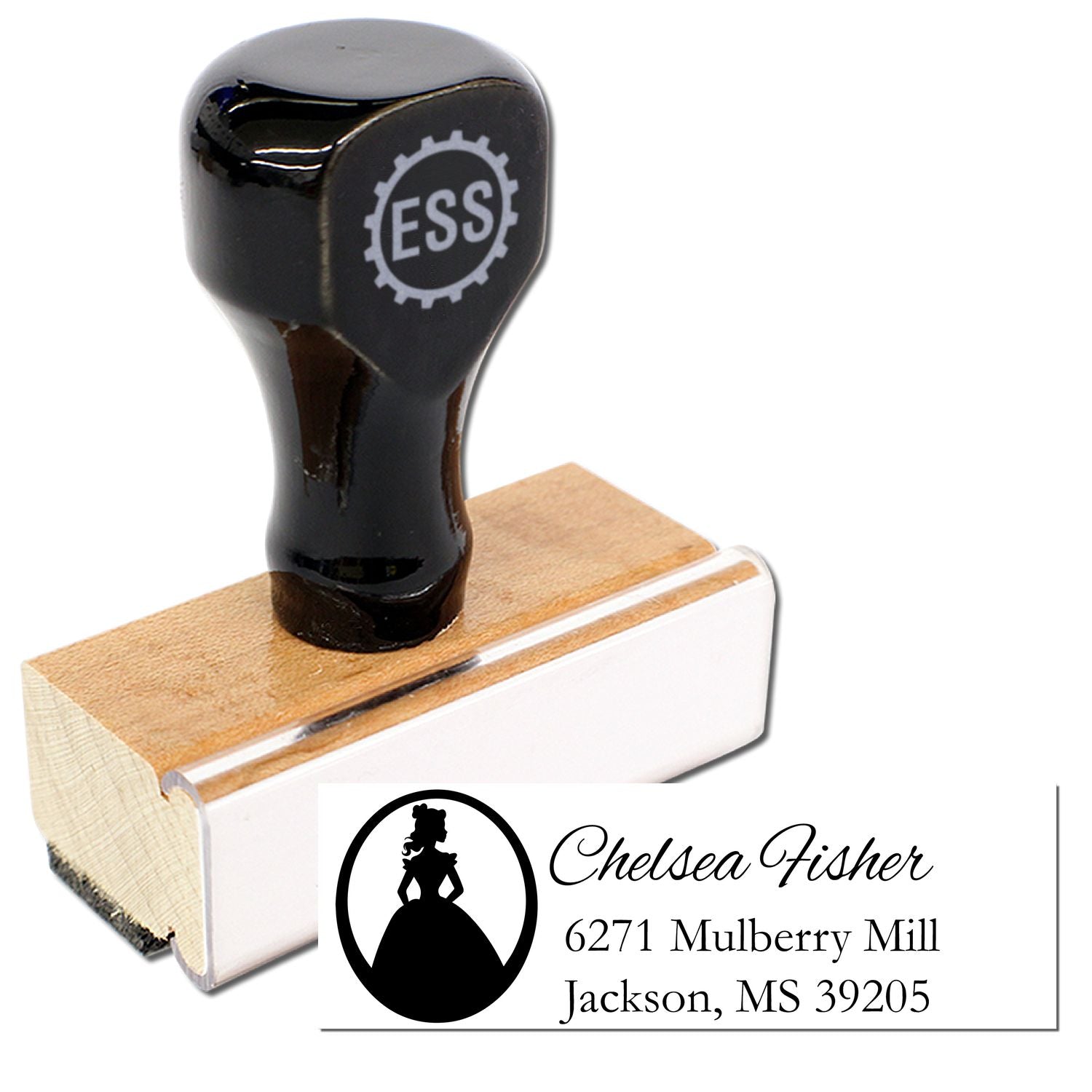 Regal Victoria Princess Customize Mailing Rubber Stamp - Engineer Seal Stamps