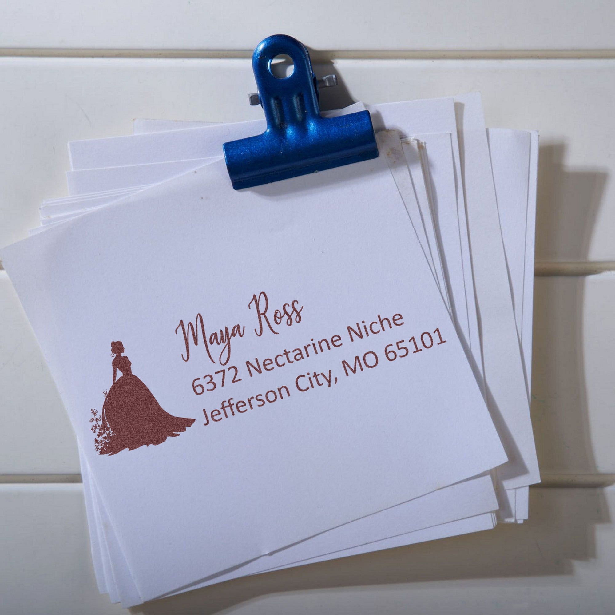 Delicate Amara Princess Customize Mail Rubber Stamp - Engineer Seal Stamps