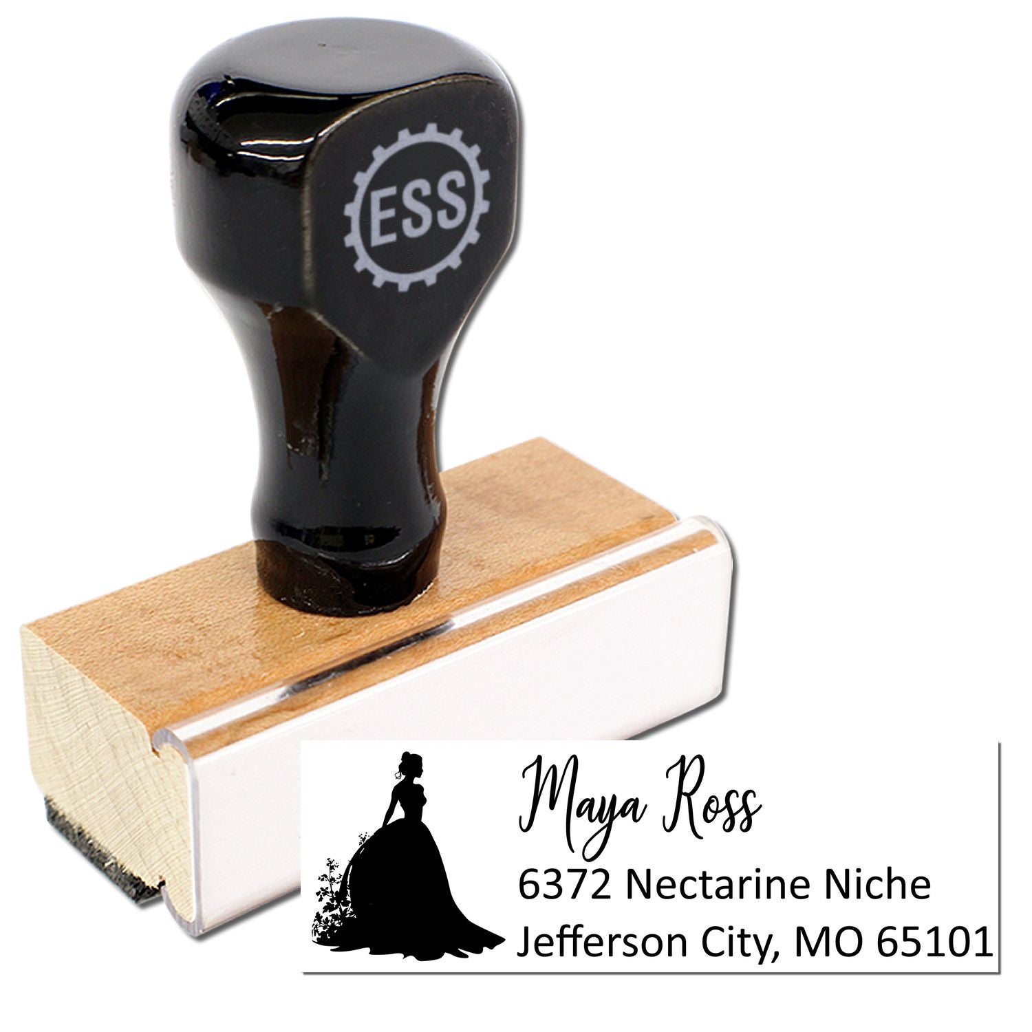 Delicate Amara Princess Customize Mail Rubber Stamp - Engineer Seal Stamps