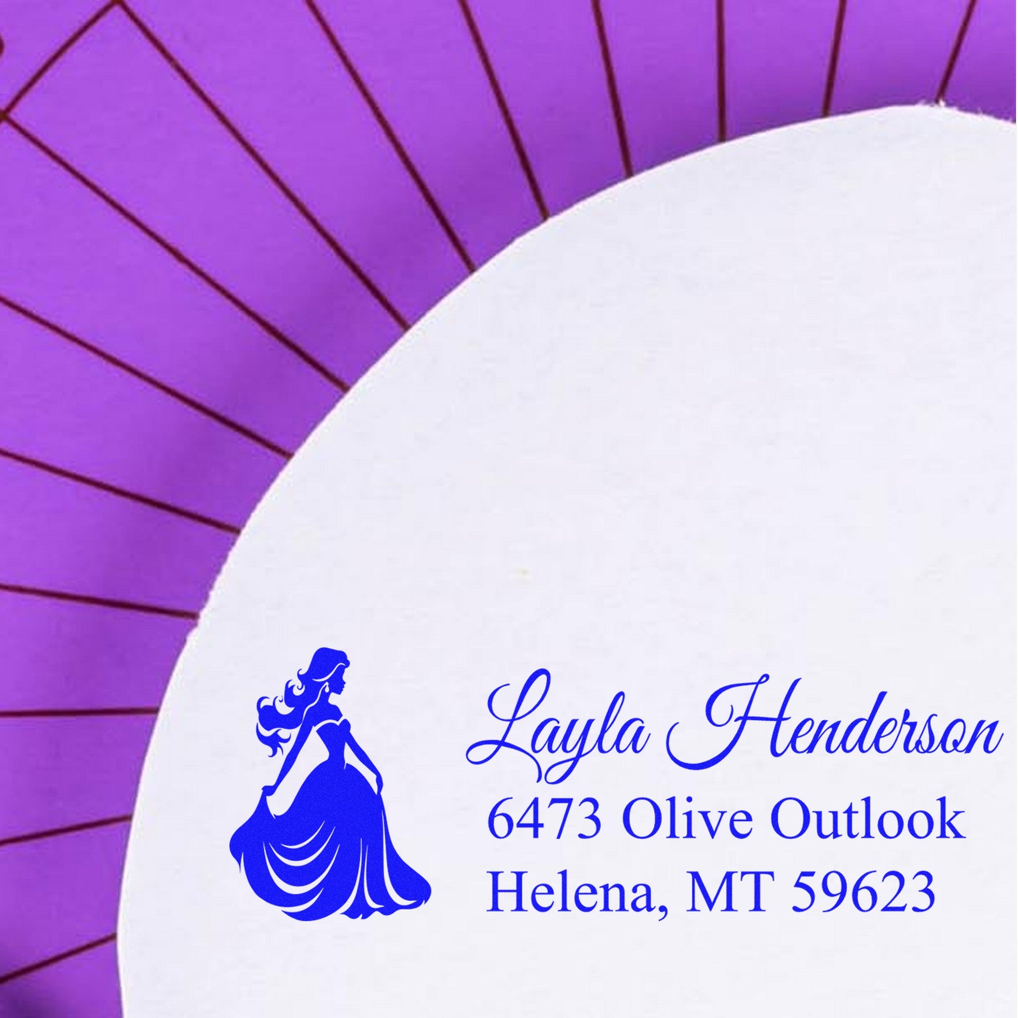 Self-Inking Noble Charlotte Princess Personalized Return Address Stamp - Engineer Seal Stamps