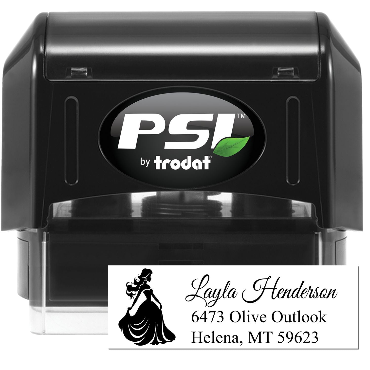 PSI Noble Charlotte Princess Custom New Address Pre-Inked Stamp - Engineer Seal Stamps