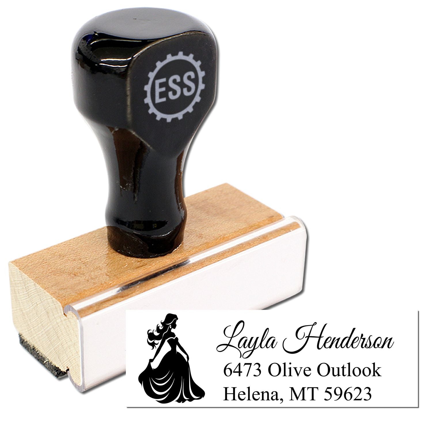 Noble Charlotte Princess Customize Home Address Rubber Stamp - Engineer Seal Stamps