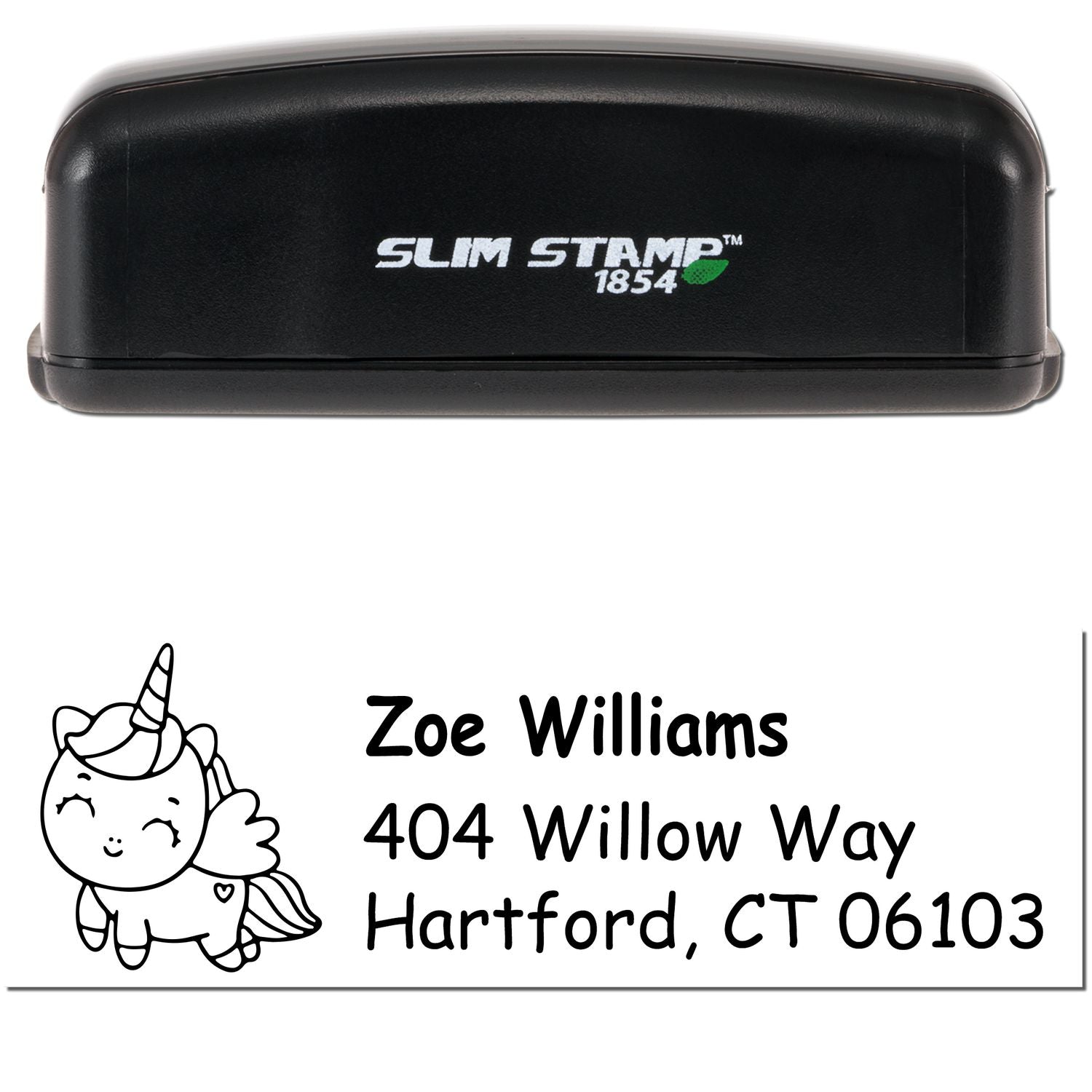 Gleaming Sparklemane Unicorn Customized Address - Engineer Seal Stamps