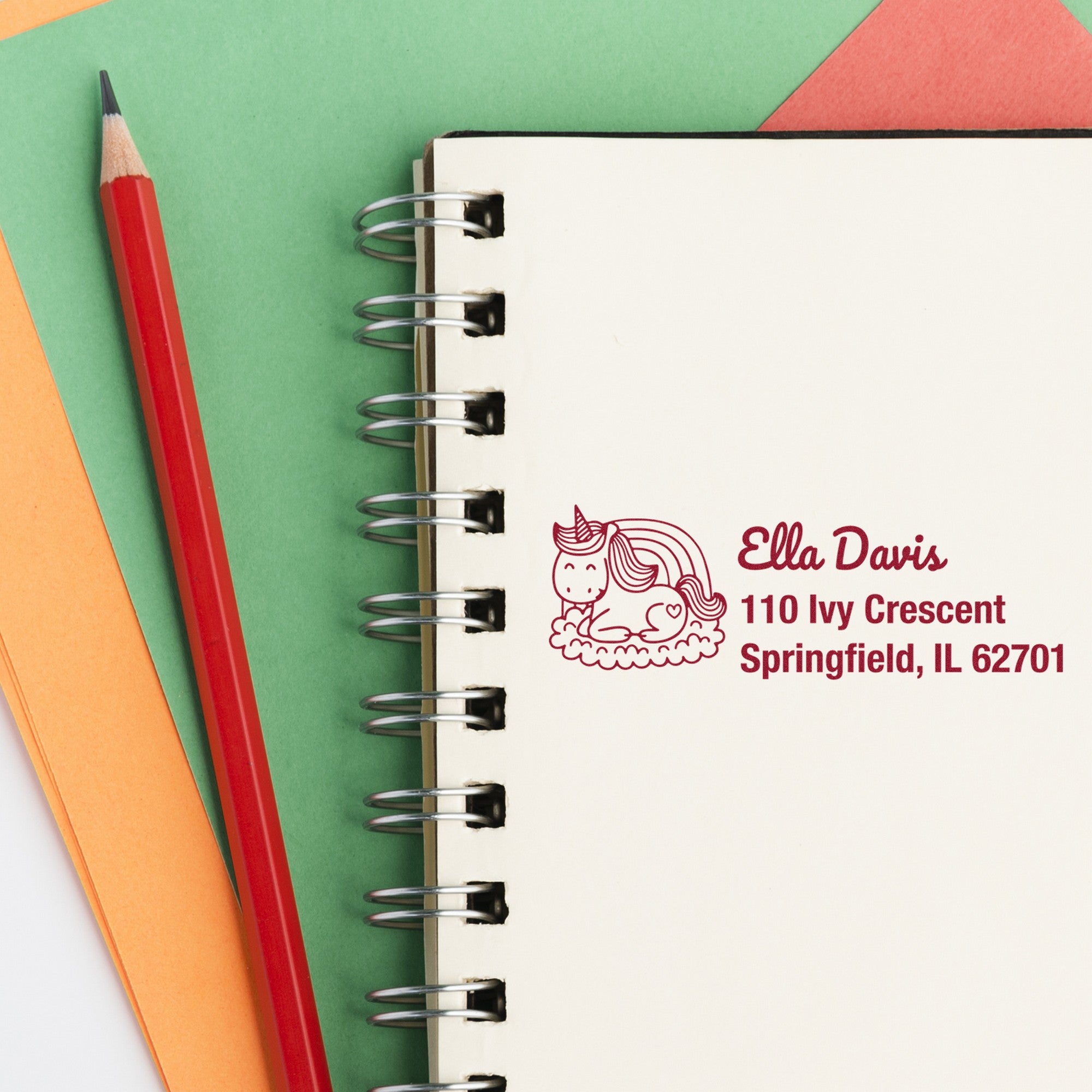 Self-Inking Twilight Twilightbreeze Magical Unicorn Customized Mail Stamp - Engineer Seal Stamps