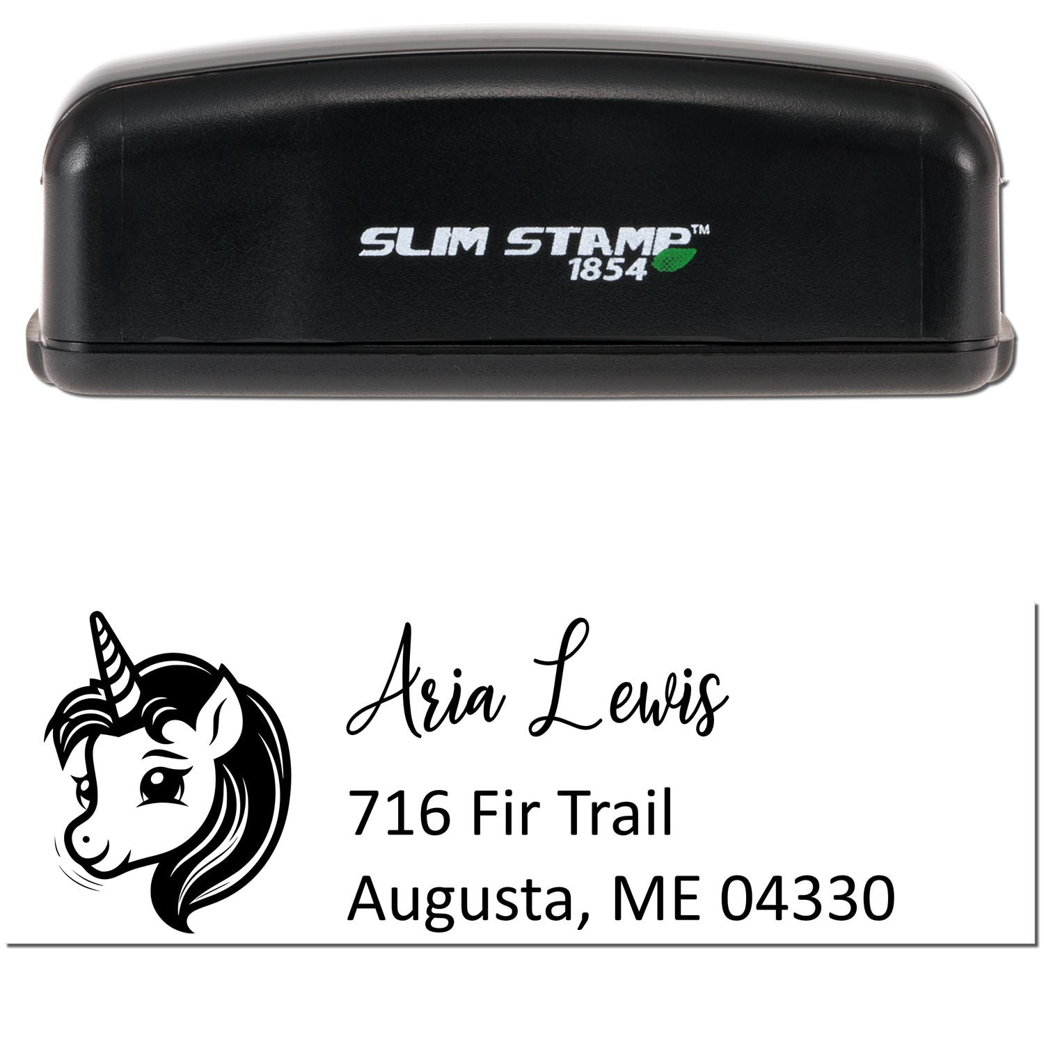 Heavenly Halocrest Unicorn Handmade Address - Engineer Seal Stamps