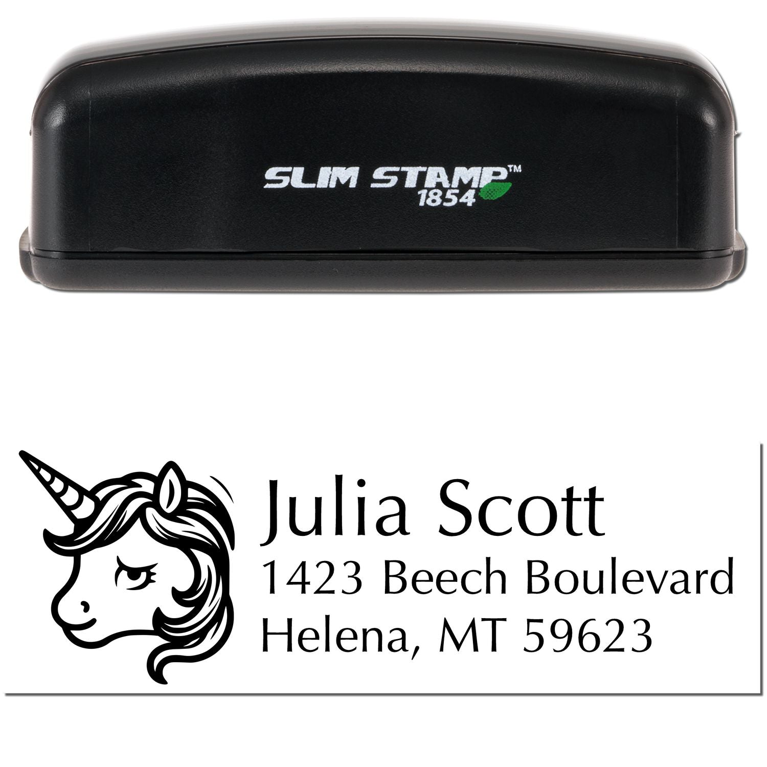 Roseate Roselush Unicorn Handmade Mailing Address - Engineer Seal Stamps