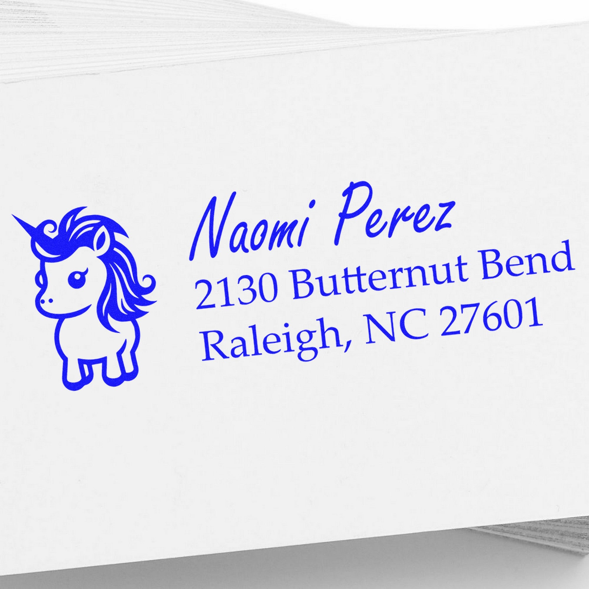 Pearl Pearldream Mythical Unicorn Custom Return Address - Engineer Seal Stamps