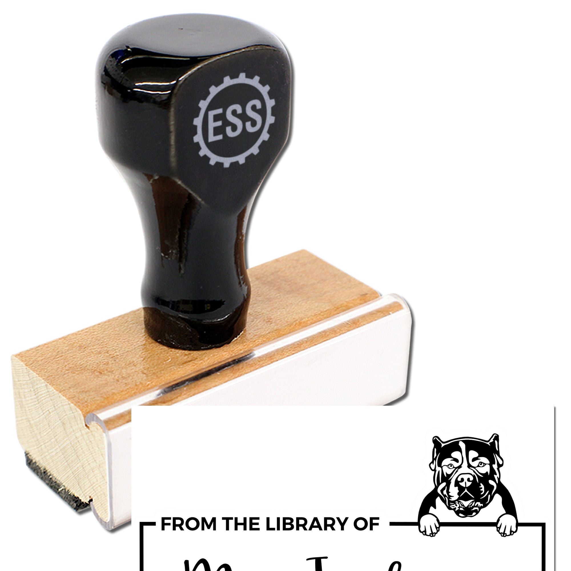 American Bulldog Custom Dog-Themed Book ? Stamp - Engineer Seal Stamps
