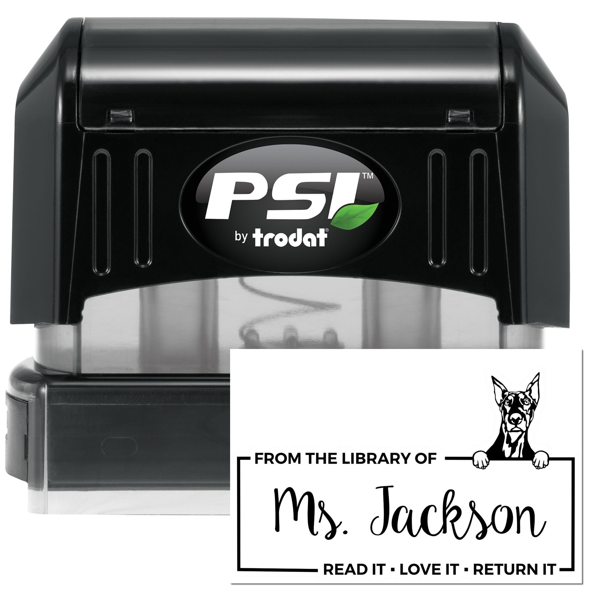 Doberman Custom For Library Stamper - Engineer Seal Stamps