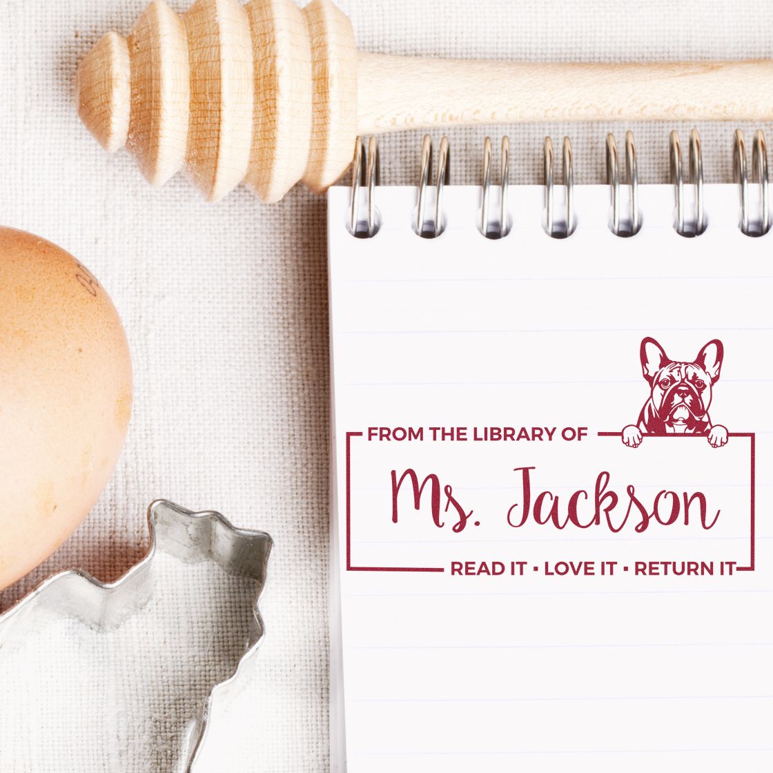 French Bulldog Custom For Classroom Use Stamp - Engineer Seal Stamps