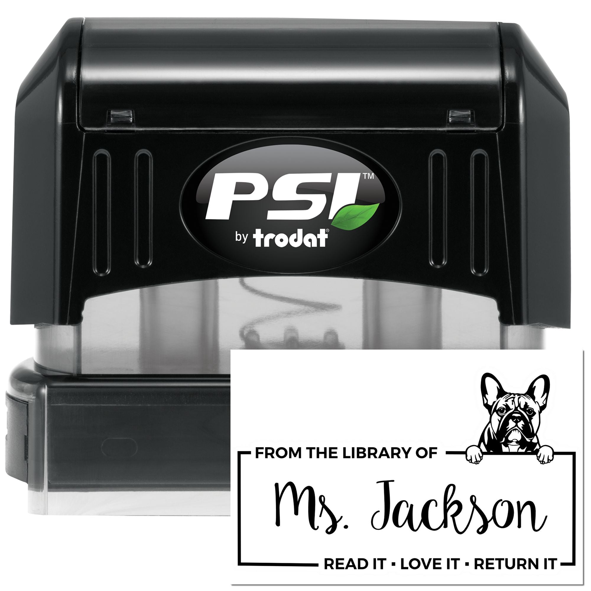 French Bulldog Custom For Classroom Use Stamp - Engineer Seal Stamps