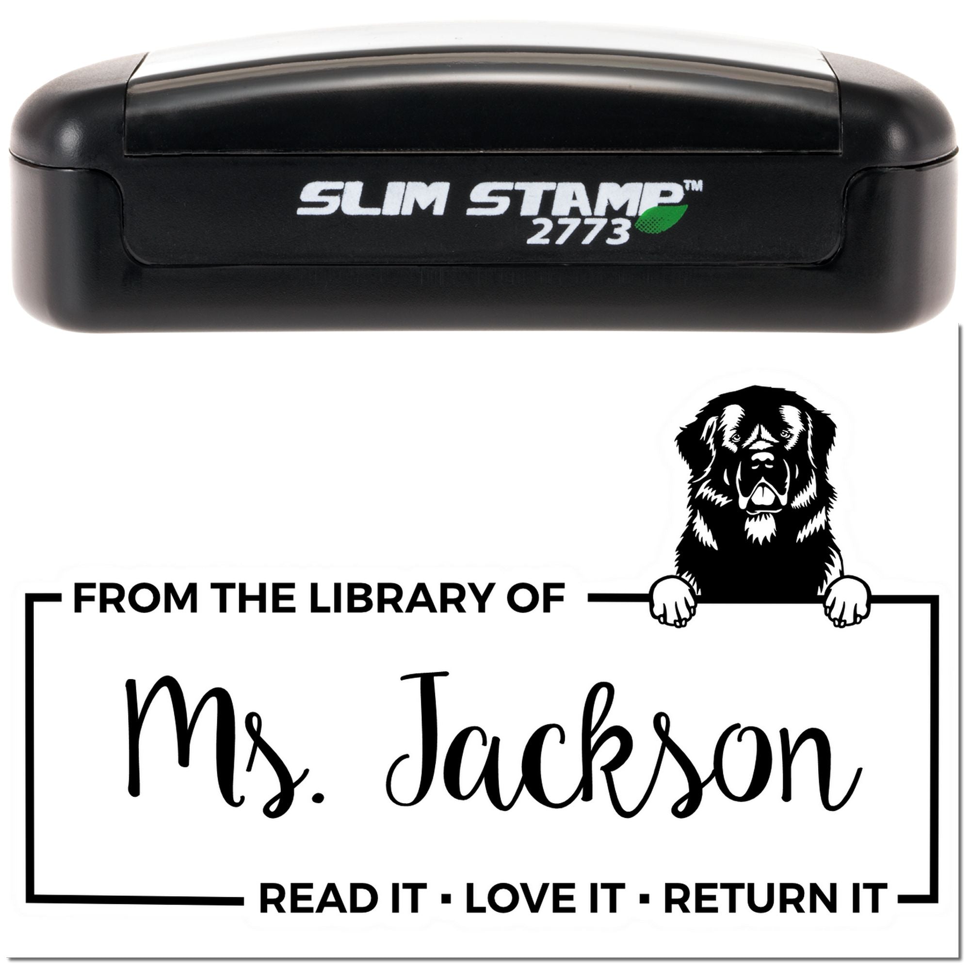 Custom Personal Book Return Stamper with Newfoundland - Engineer Seal Stamps