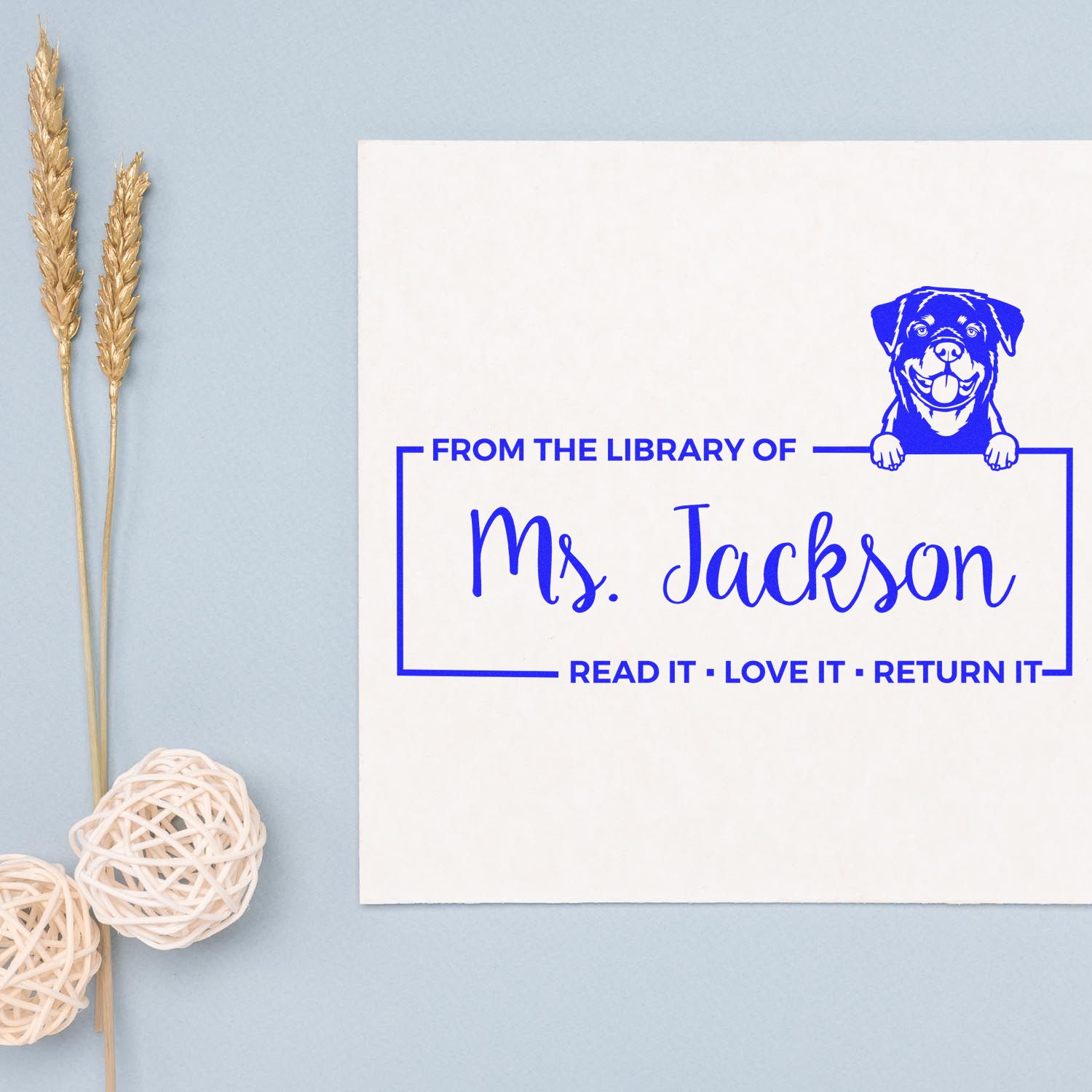 Rottweiler Custom Classroom Resource Stamp - Engineer Seal Stamps