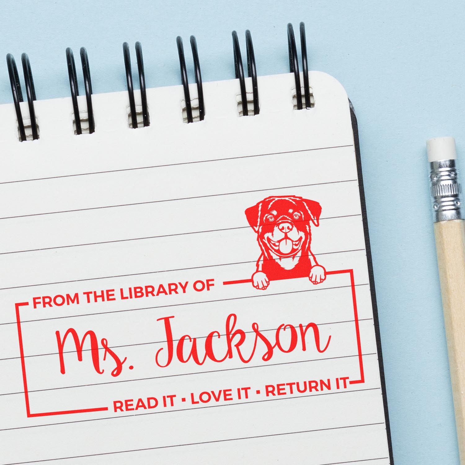 Rottweiler Custom Classroom Resource Stamp - Engineer Seal Stamps