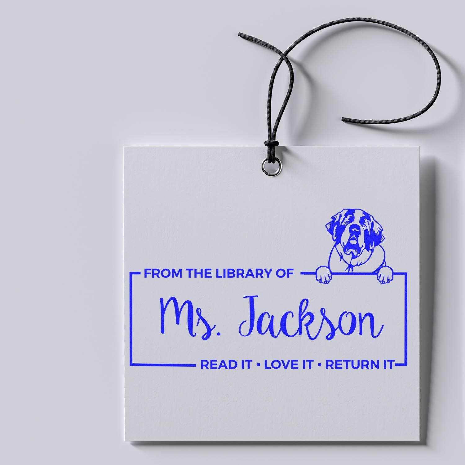 Saint Bernard Custom Nameplate Stamp - Engineer Seal Stamps