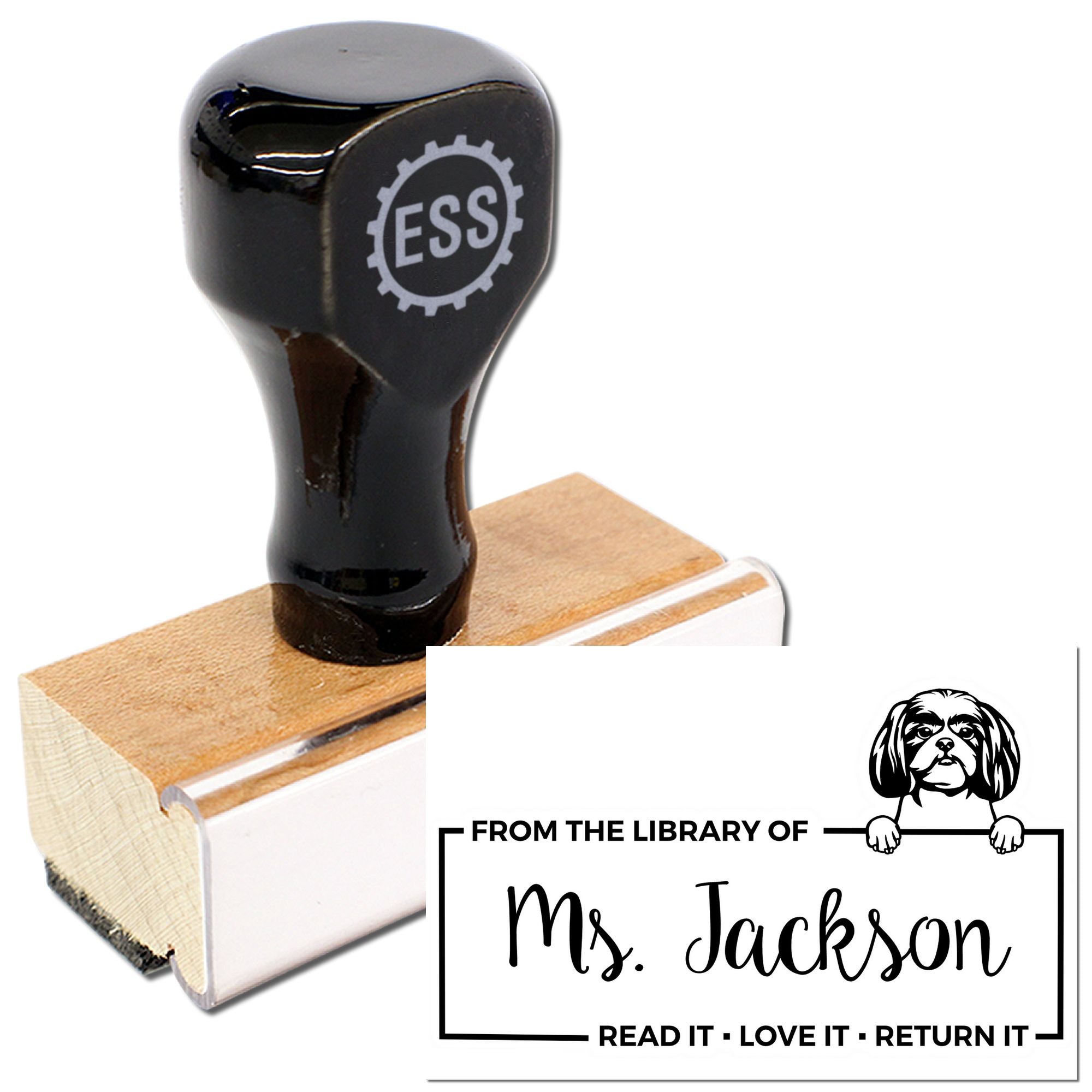 Shitzu Customized Dog-Themed Book ? Stamp - Engineer Seal Stamps