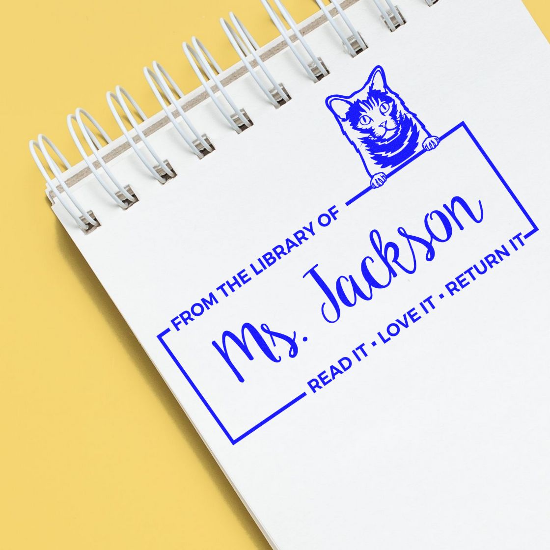 Customized Desk Stamper with Chartreux Cat - Engineer Seal Stamps