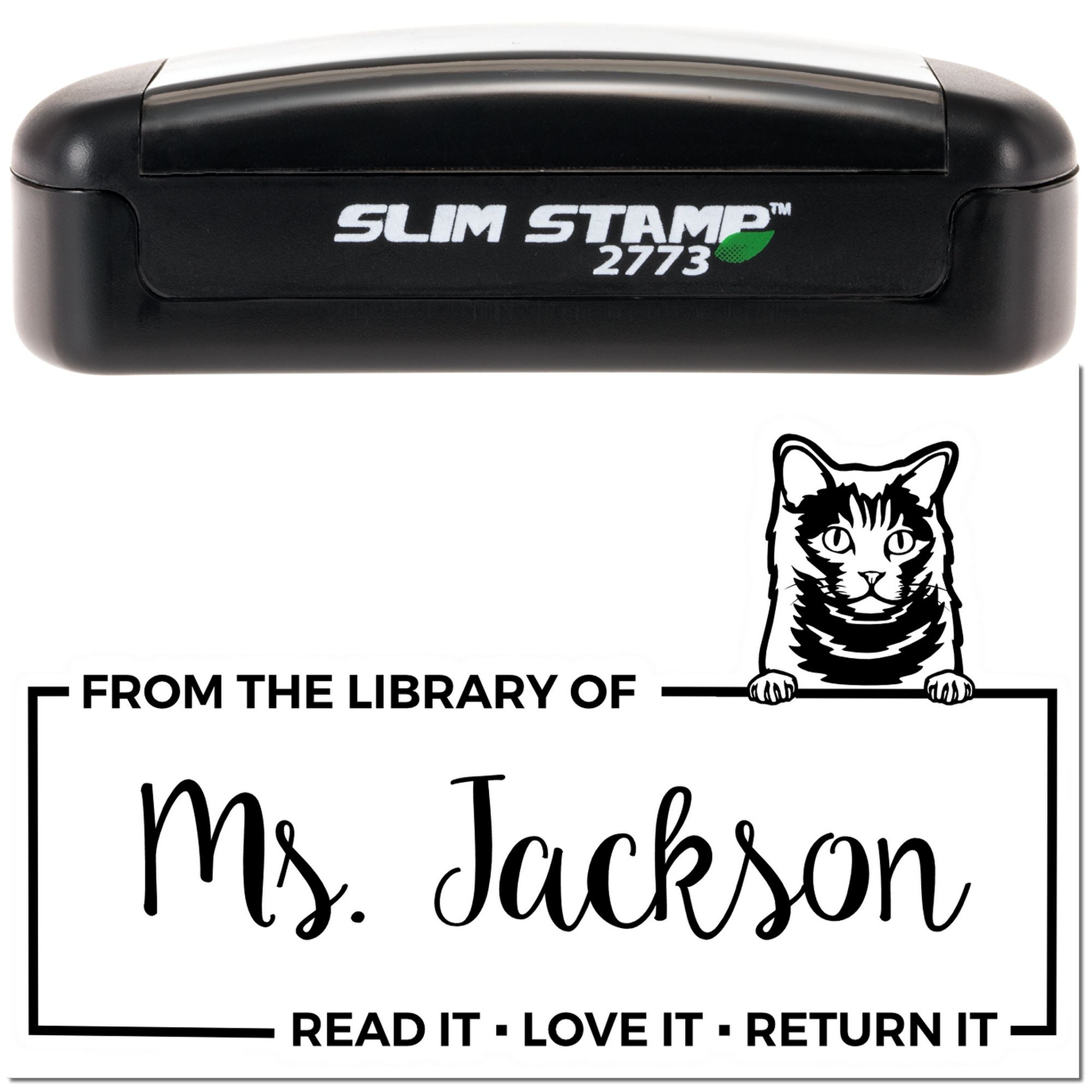 Customized Desk Stamper with Chartreux Cat - Engineer Seal Stamps