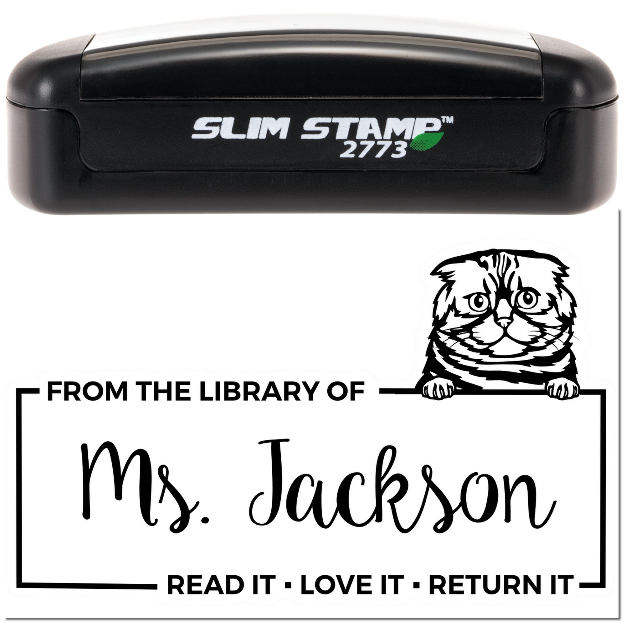 Customized For Classroom Use Stamper with Foldex Cat - Engineer Seal Stamps