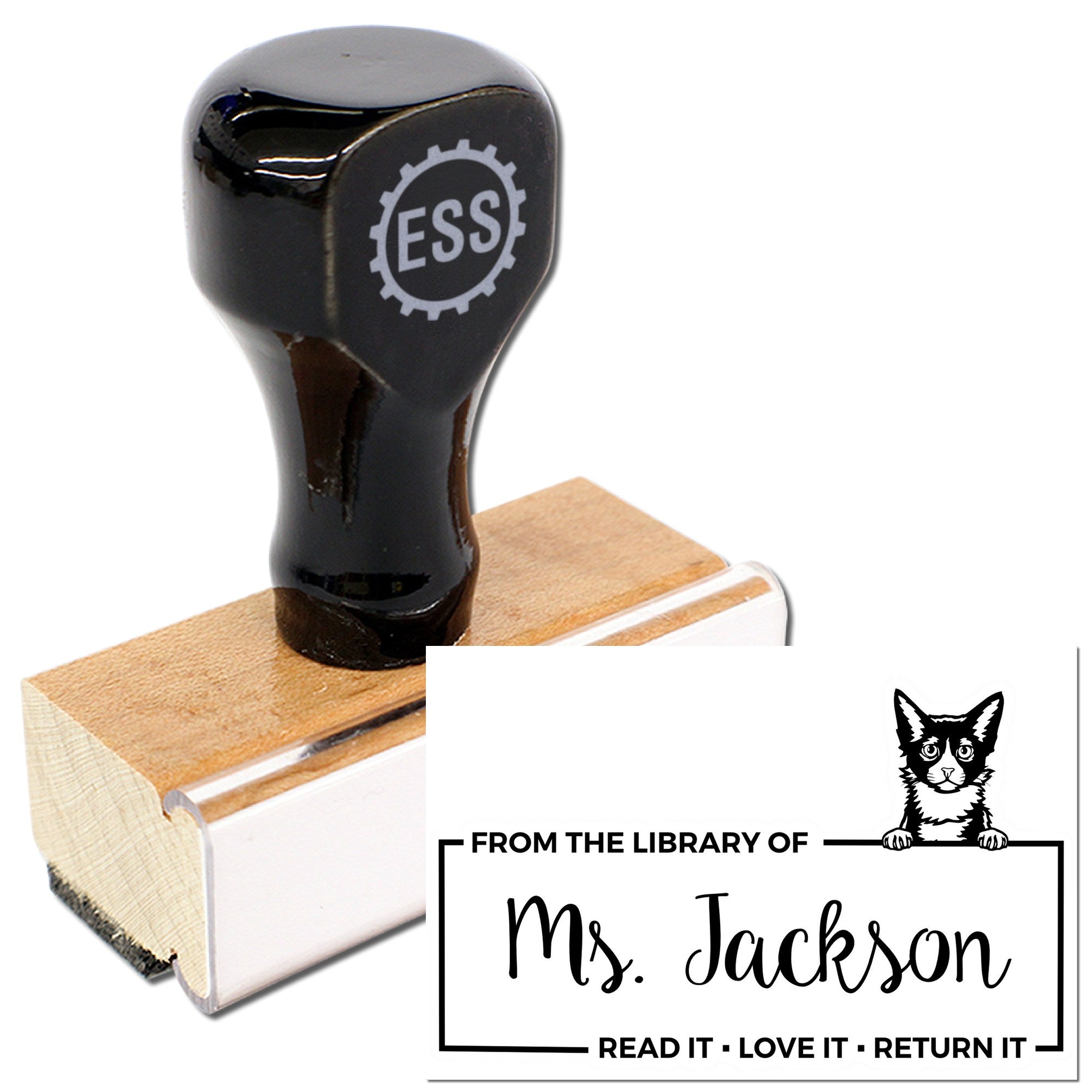 Laperm Personalized Pet Book Ownership Stamp - Engineer Seal Stamps