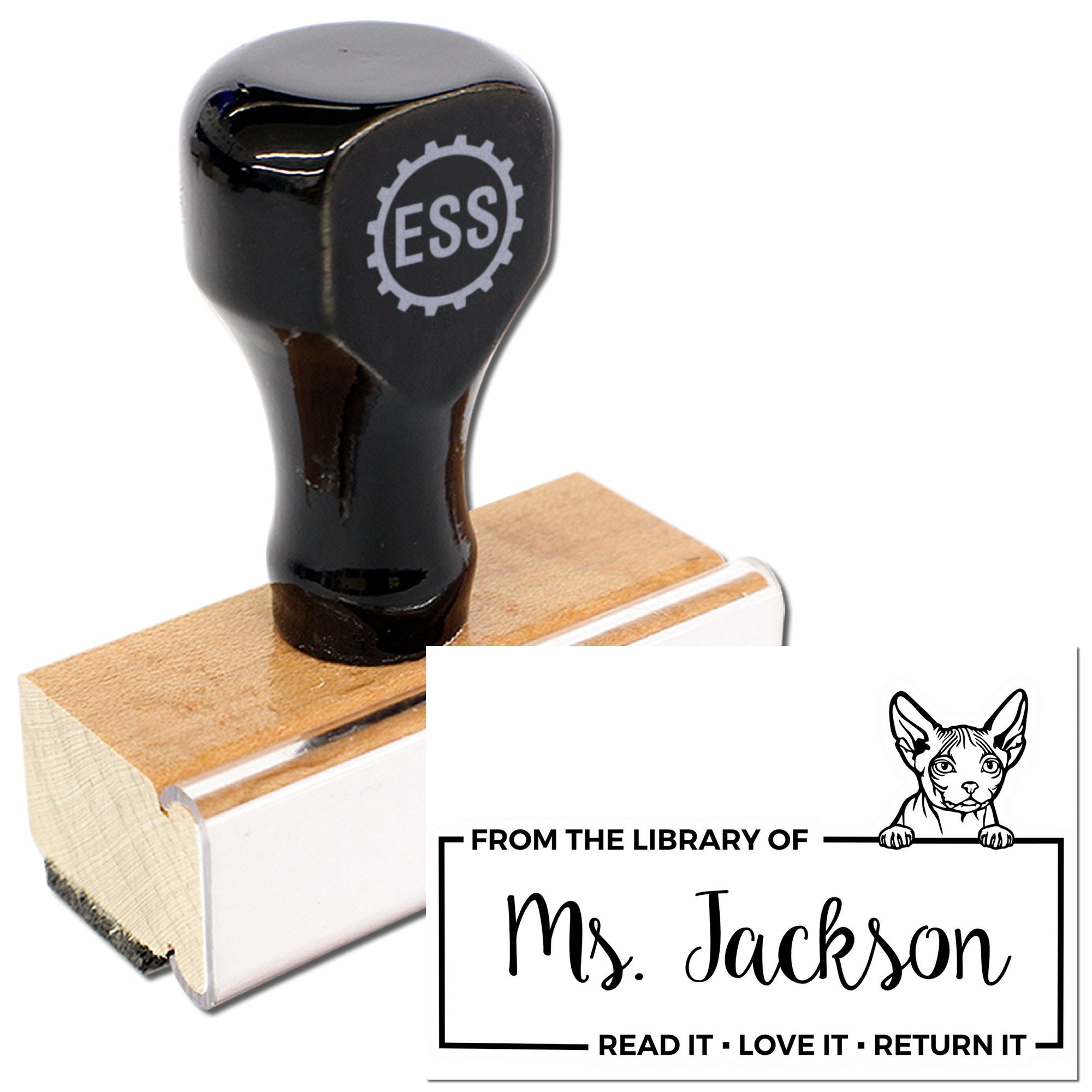 Minskin Personalized Pet-Themed Book Ownership Stamp - Engineer Seal Stamps