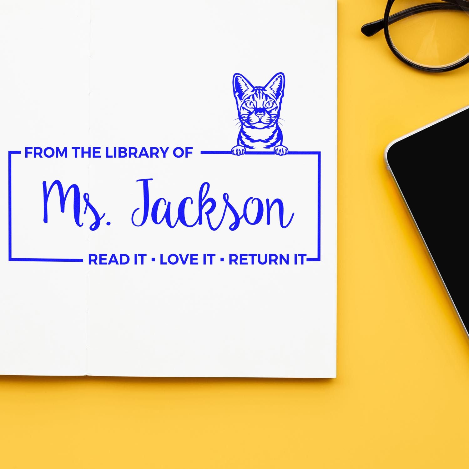 Custom Library Tools For Stamper with Ocicat Cat - Engineer Seal Stamps