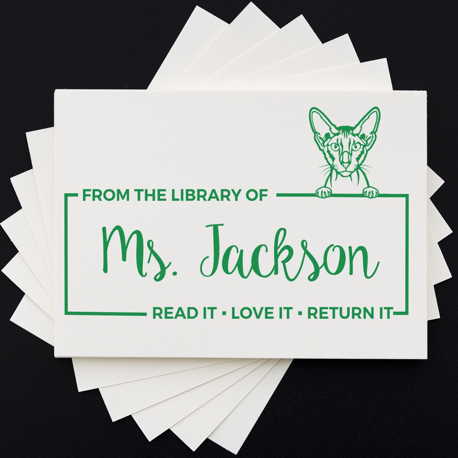 Customized Library Tool For Stamper with Peterbald Cat - Engineer Seal Stamps