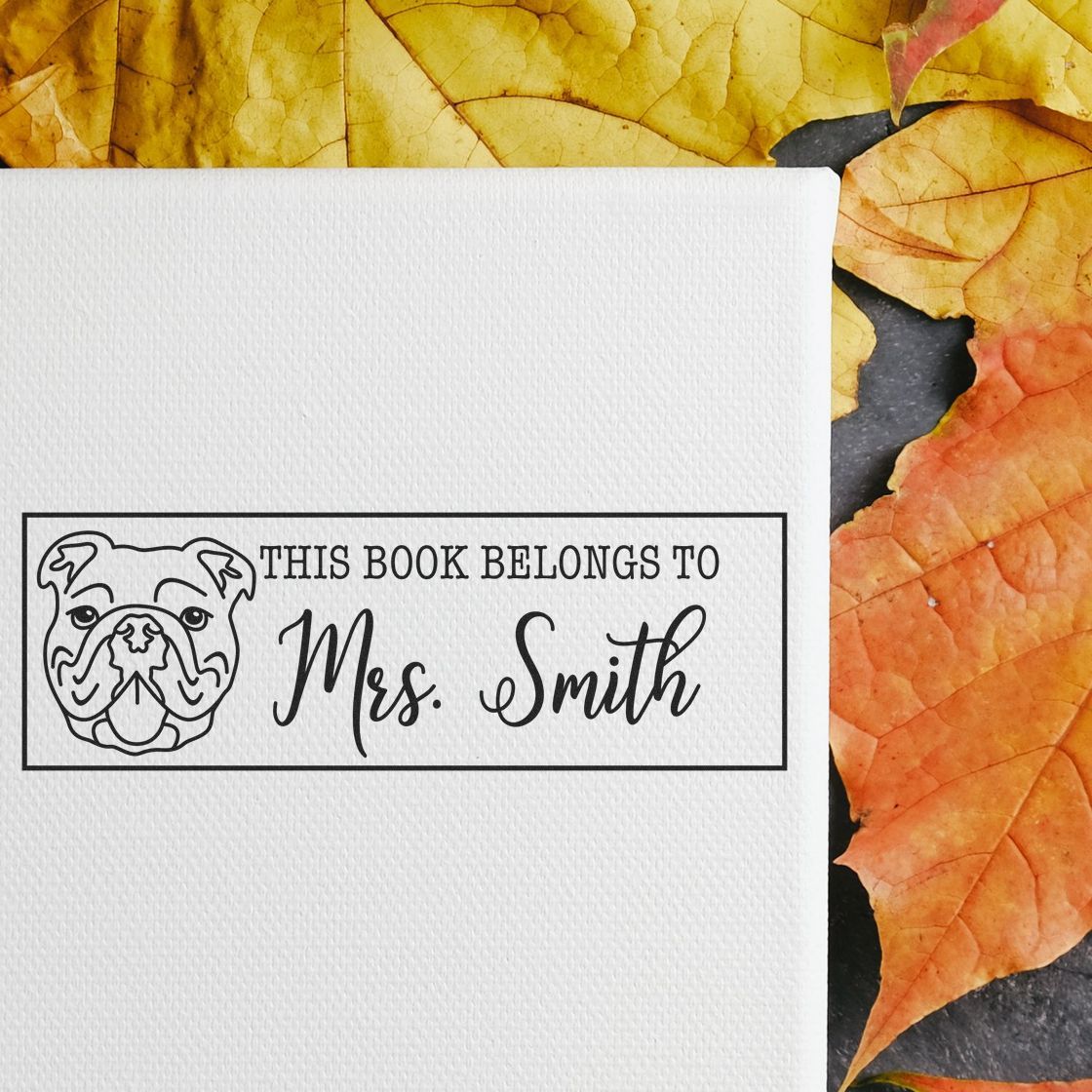 Wood Handle Bulldog Custom BookStamp - Engineer Seal Stamps