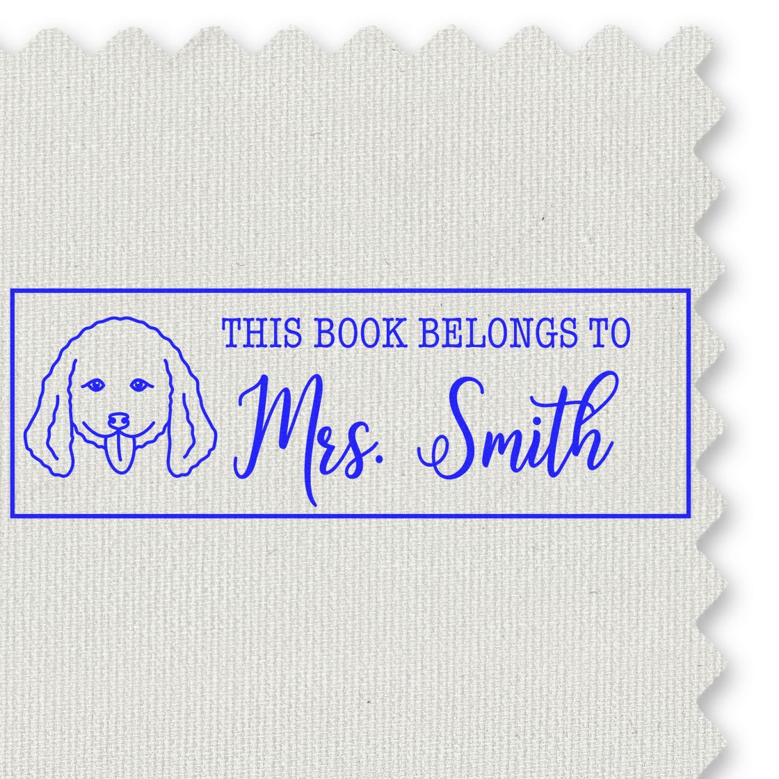 Self-Inking Doodle Outline Custom Made Book Stamp - Engineer Seal Stamps