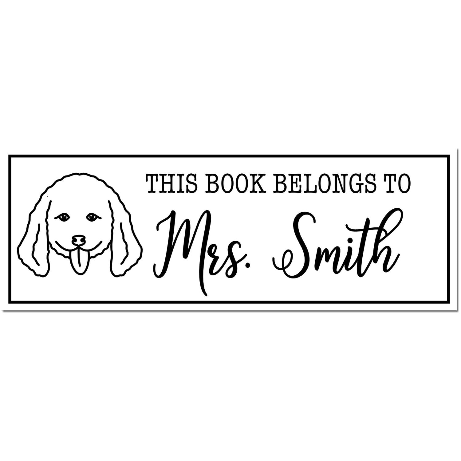 Wood Handle Doodle Personalized BookStamp - Engineer Seal Stamps