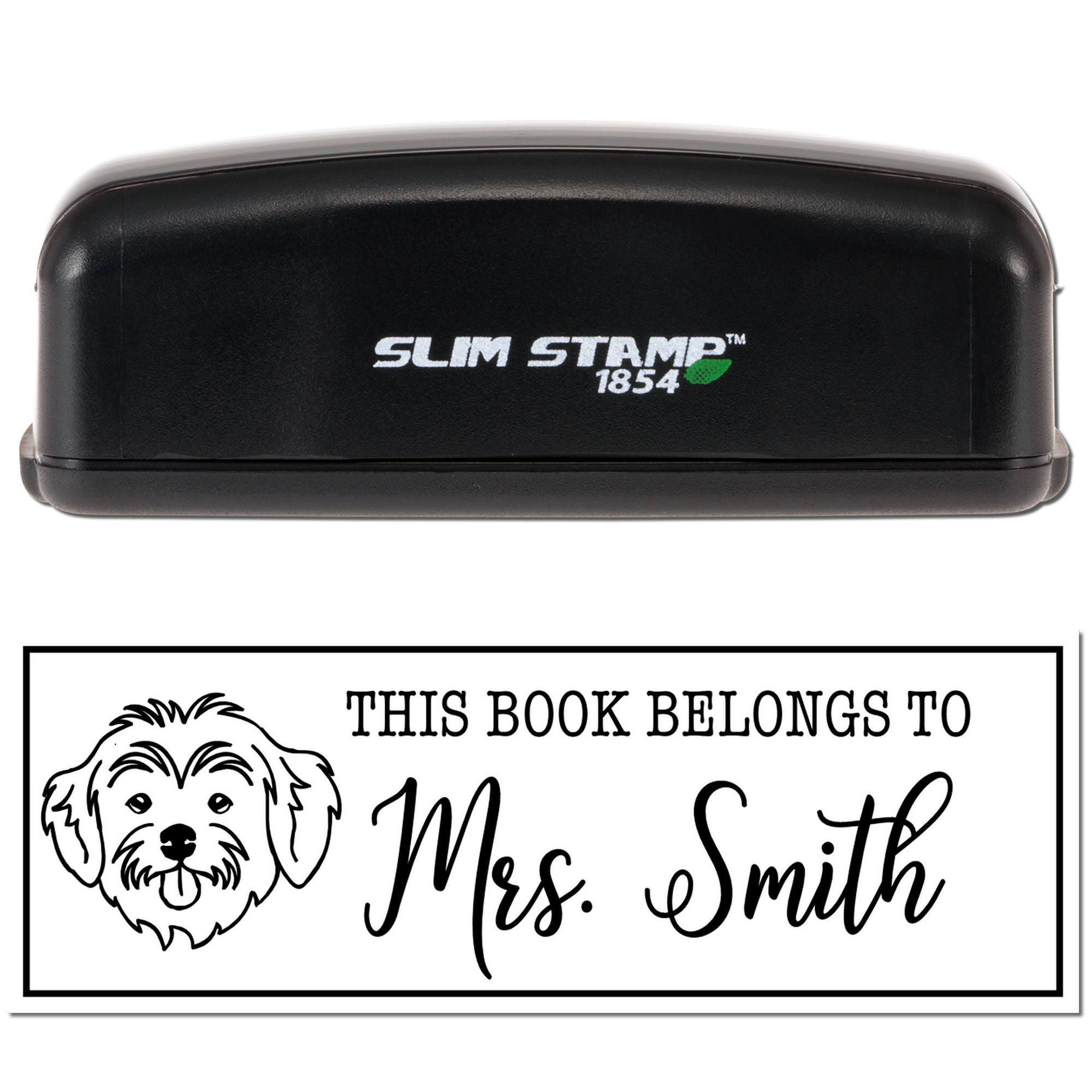 Portable Pre-Ink Havanese Dog Personalized Book Belongs To Stamp - Engineer Seal Stamps