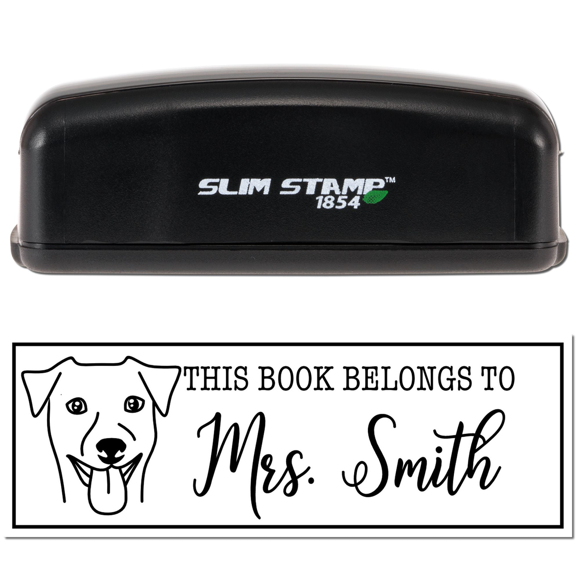 Portable Pre-Ink Rhodesian Ridgeback Dog Customized Free Little Library Stamp - Engineer Seal Stamps