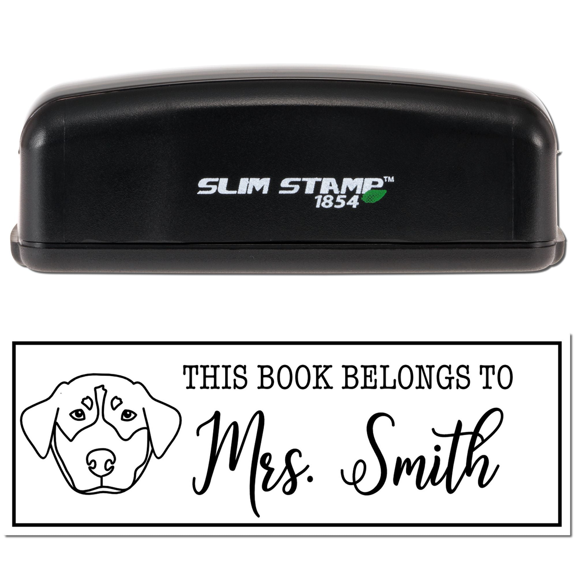Portable Pre-Ink Rottweiler Dog Custom Made Book Ownership Stamp - Engineer Seal Stamps