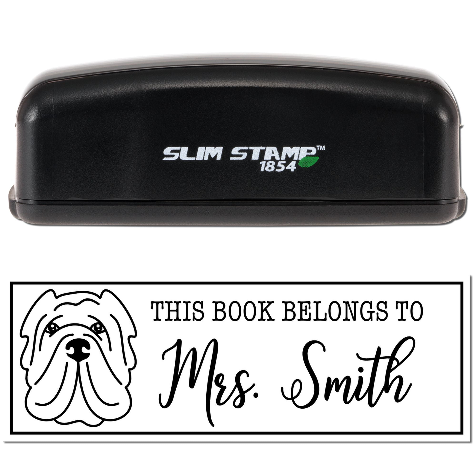 Portable Pre-Ink Sharpei Dog Custom Made Library Stamp - Engineer Seal Stamps