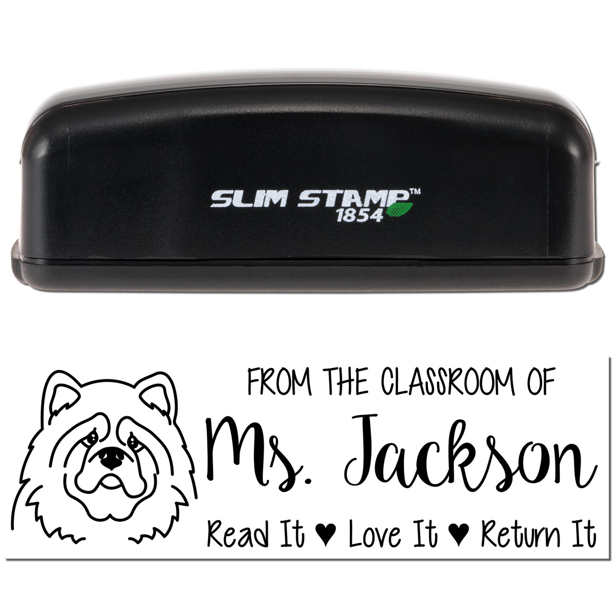 Pre-Inked Chow Outline Custom Made BookStamp Stamp - Engineer Seal Stamps