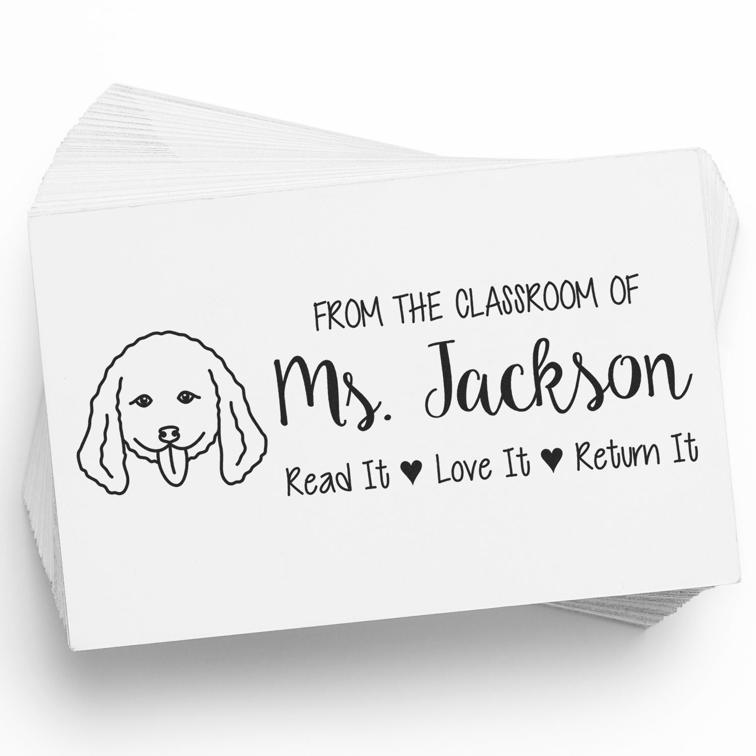 Self-Inking Custom BookStamp Stamp with Doodle Image - Engineer Seal Stamps