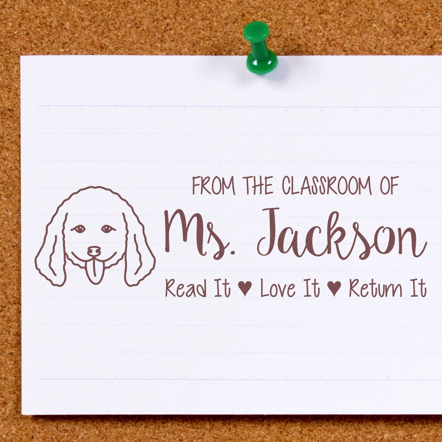 Doodle Custom Made Library Book Stamp Pre-Inked - Engineer Seal Stamps