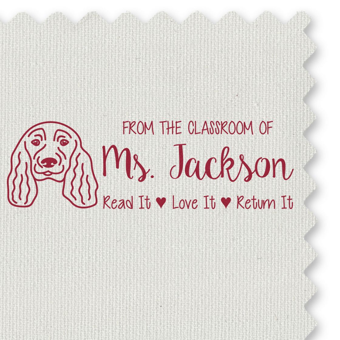 English Cocker Spaniel Custom Made Bookplate Stamp Pre-Inked - Engineer Seal Stamps