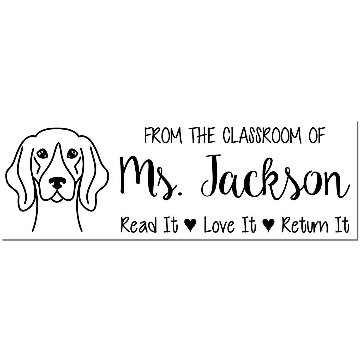 German Shorthaired Pointer Custom Made BookStamp Stamp Pre-Inked - Engineer Seal Stamps