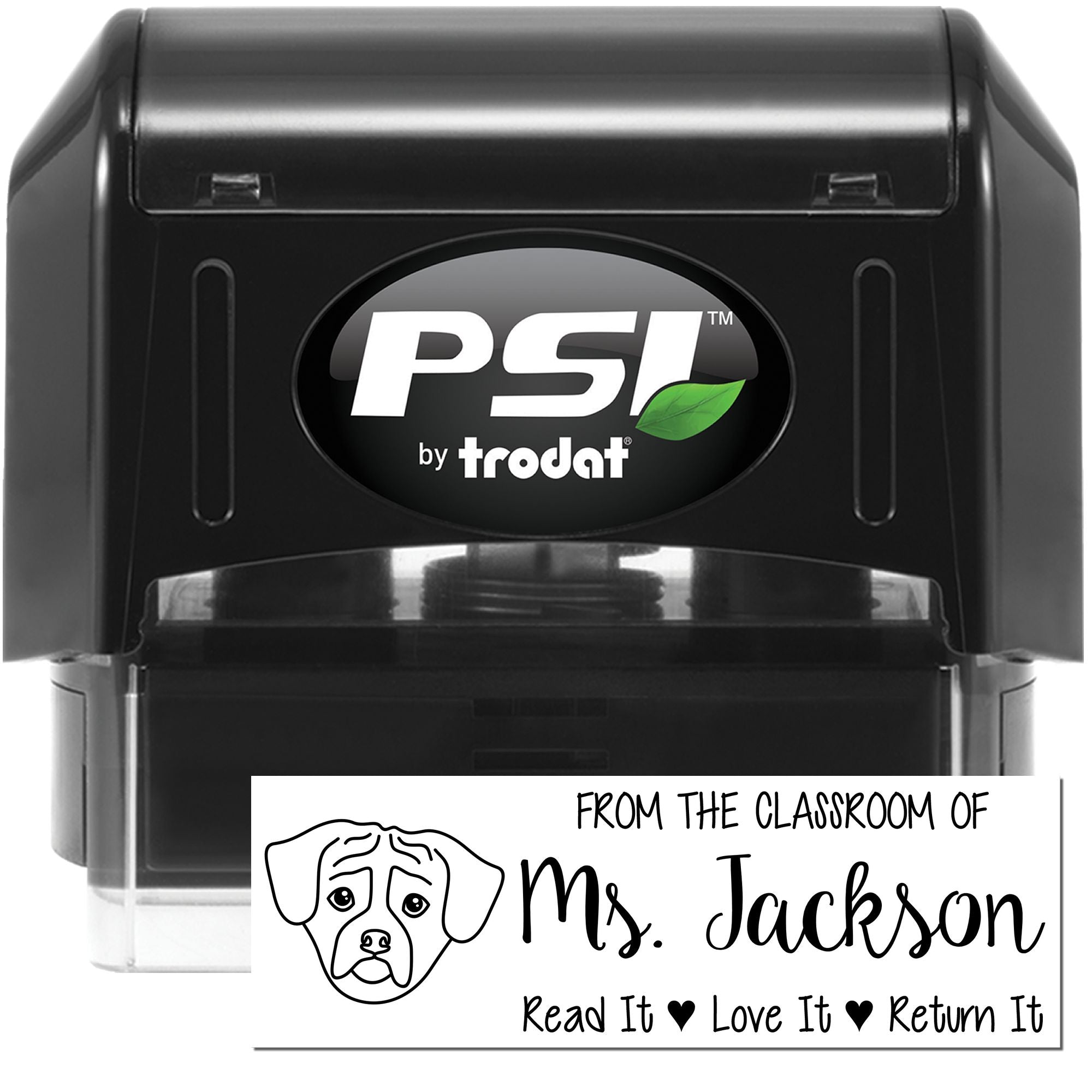 Puggle Custom Teacher Classroom Stamp Pre-Inked - Engineer Seal Stamps