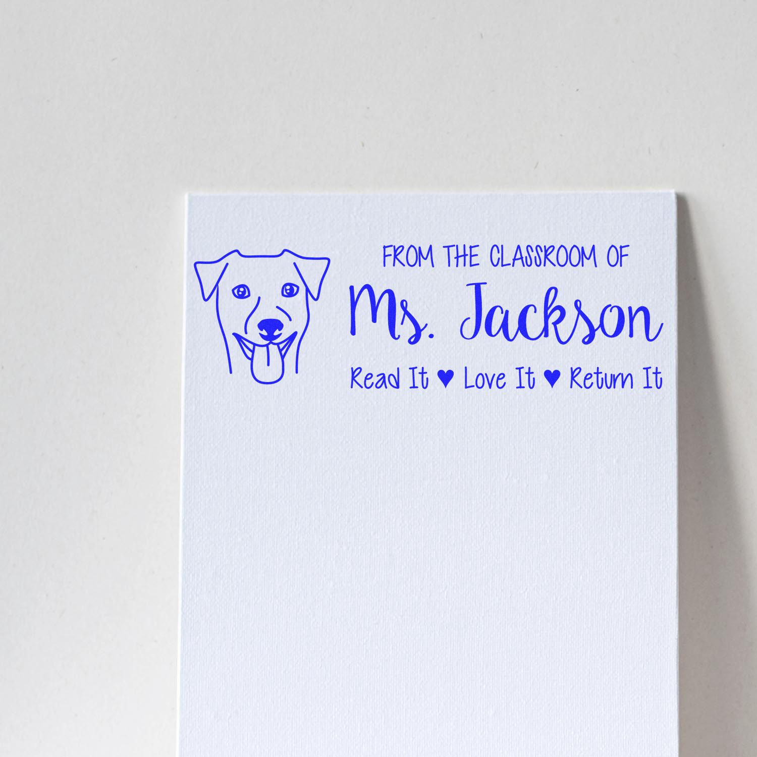 Pre-Inked Rhodesian Ridgeback Outline Personalized Library Book Stamp - Engineer Seal Stamps