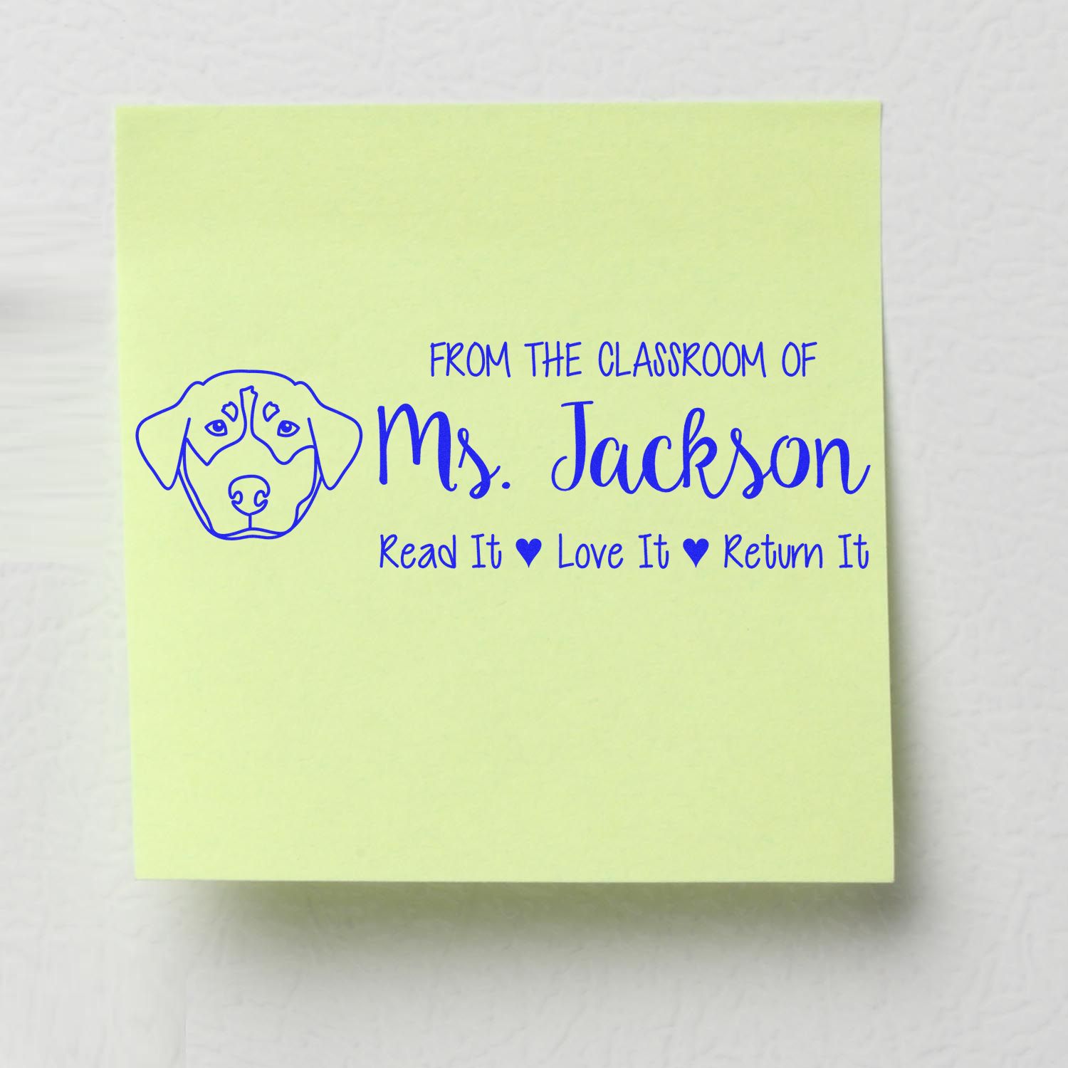 Self-Inking Personalized Read It Return It Stamp with Rottweiler Image - Engineer Seal Stamps