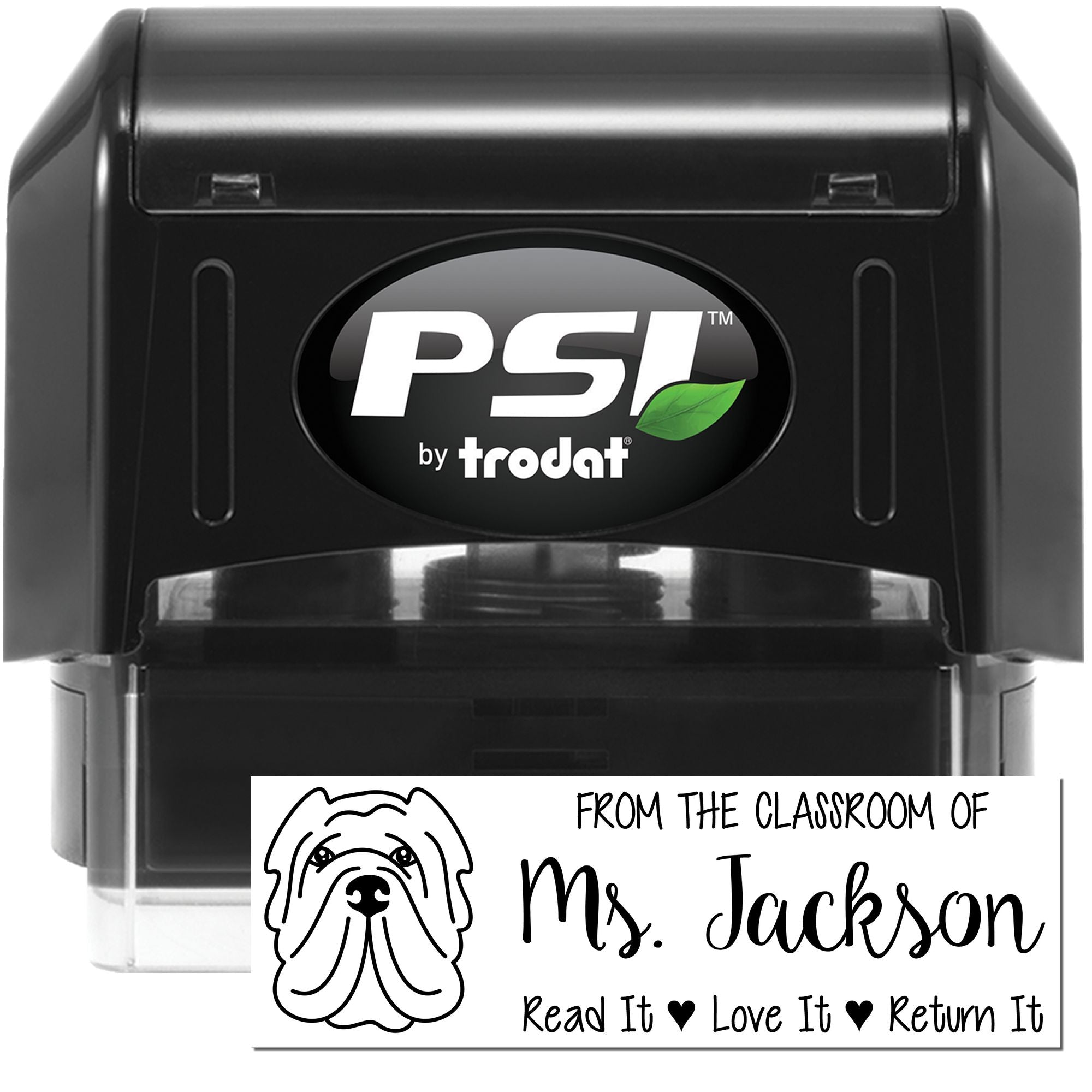 Sharpei Custom Read It Love It Stamp Pre-Inked - Engineer Seal Stamps