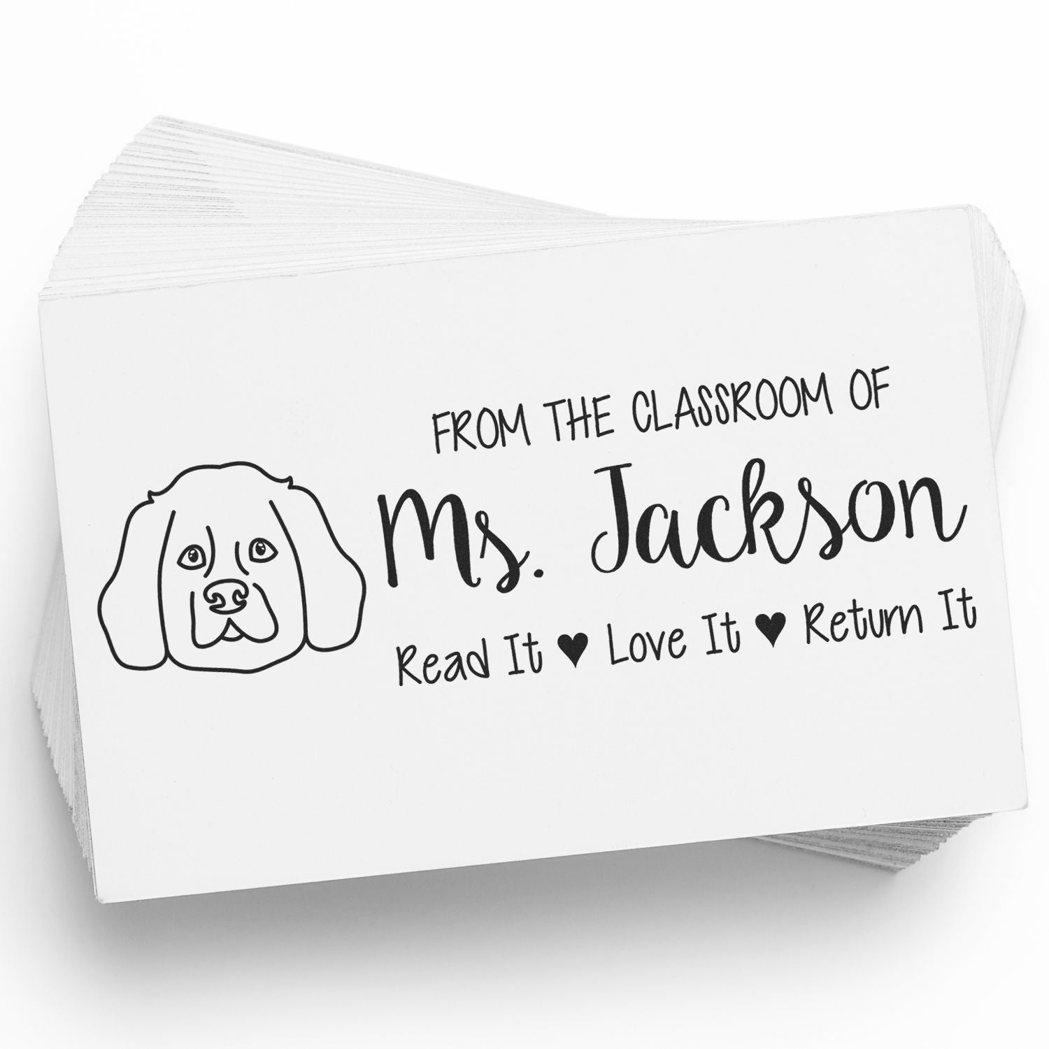 Westie Personalized Book Identification Stamp Pre-Inked - Engineer Seal Stamps