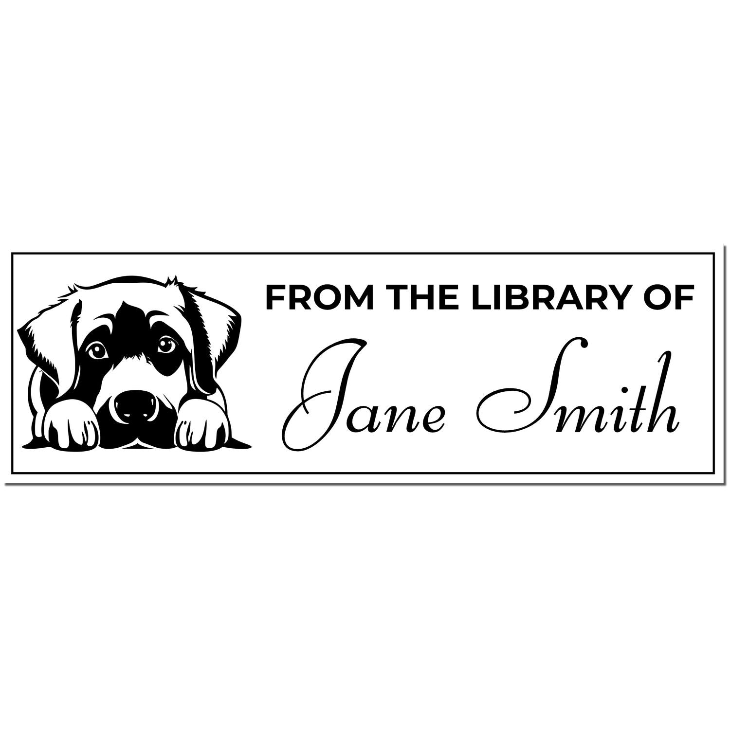 Self-Inking Anatolian Shepherd Custom Bookplate Stamp - Engineer Seal Stamps