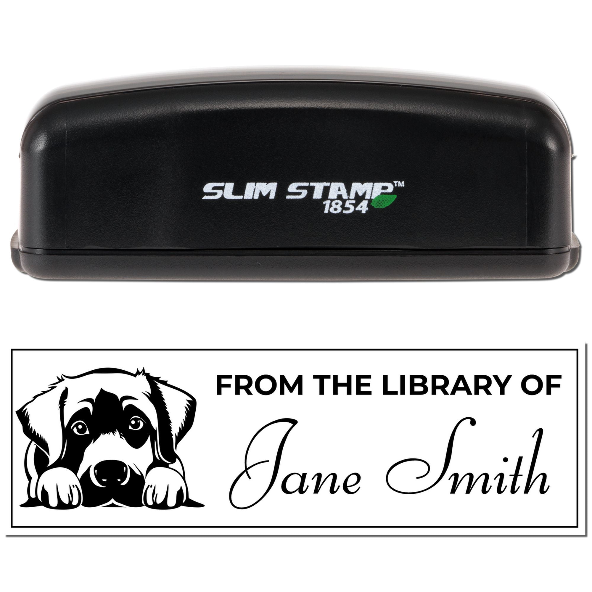 Slim Anatolian Shepherd Custom Ex Libris Stamp - Engineer Seal Stamps