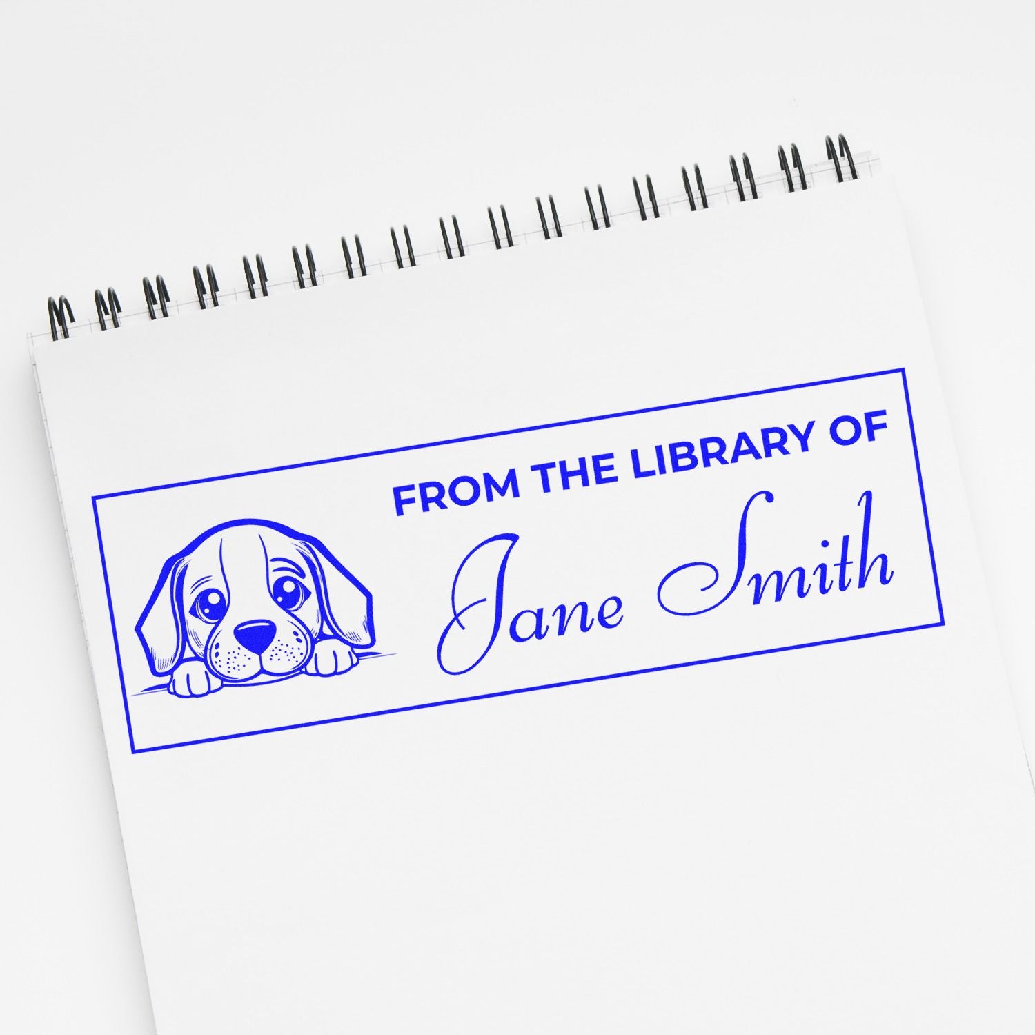 Pre-Inked Beagle Custom Book Stamps - Engineer Seal Stamps